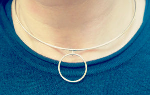 Handmade Sterling Silver (925) Day Collar Necklace for Submissives - Discreet and Elegant Design for Everyday Wear.