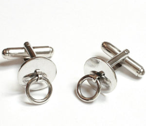 STORY OF O Inspired, sterling silver, BDSM cuff links