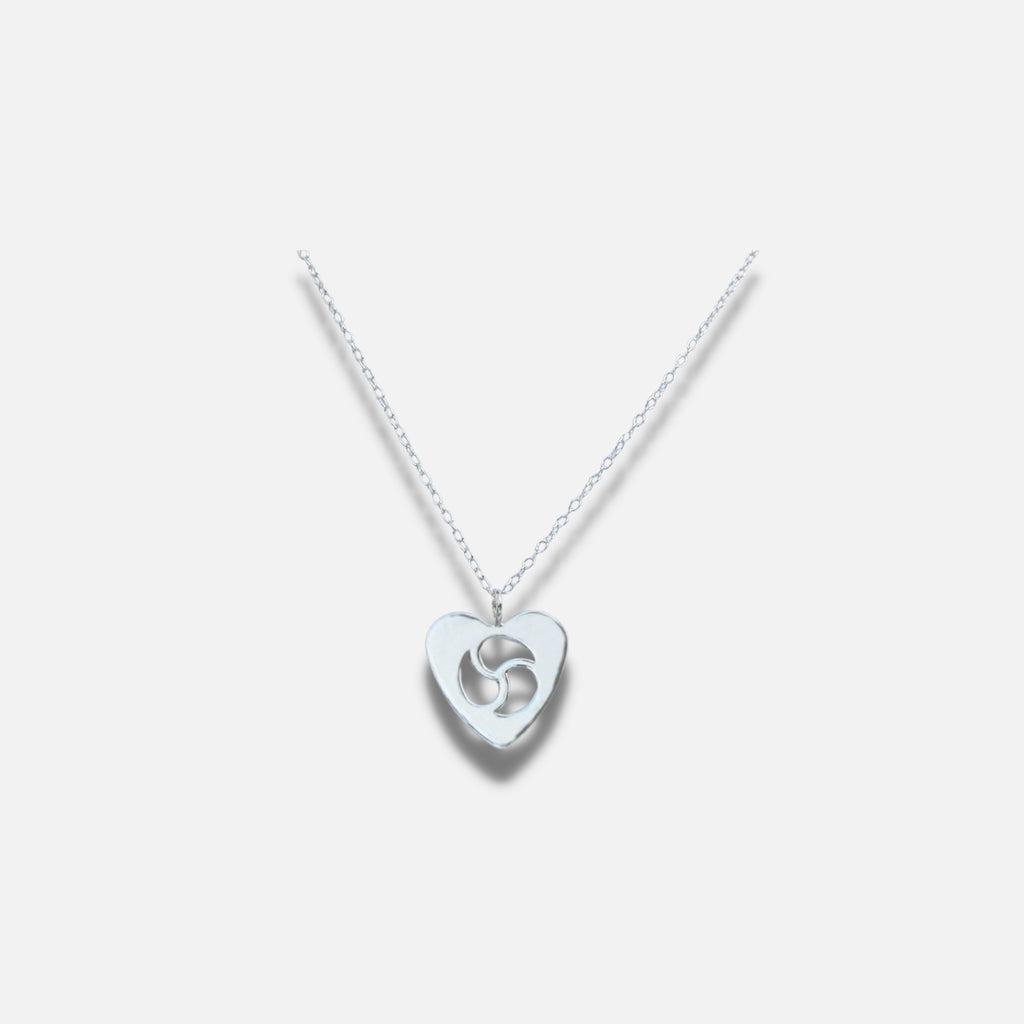 Discreet Sterling Silver Triskele Necklace - Handcrafted and Elegant for Daily or Special Occasion Wear