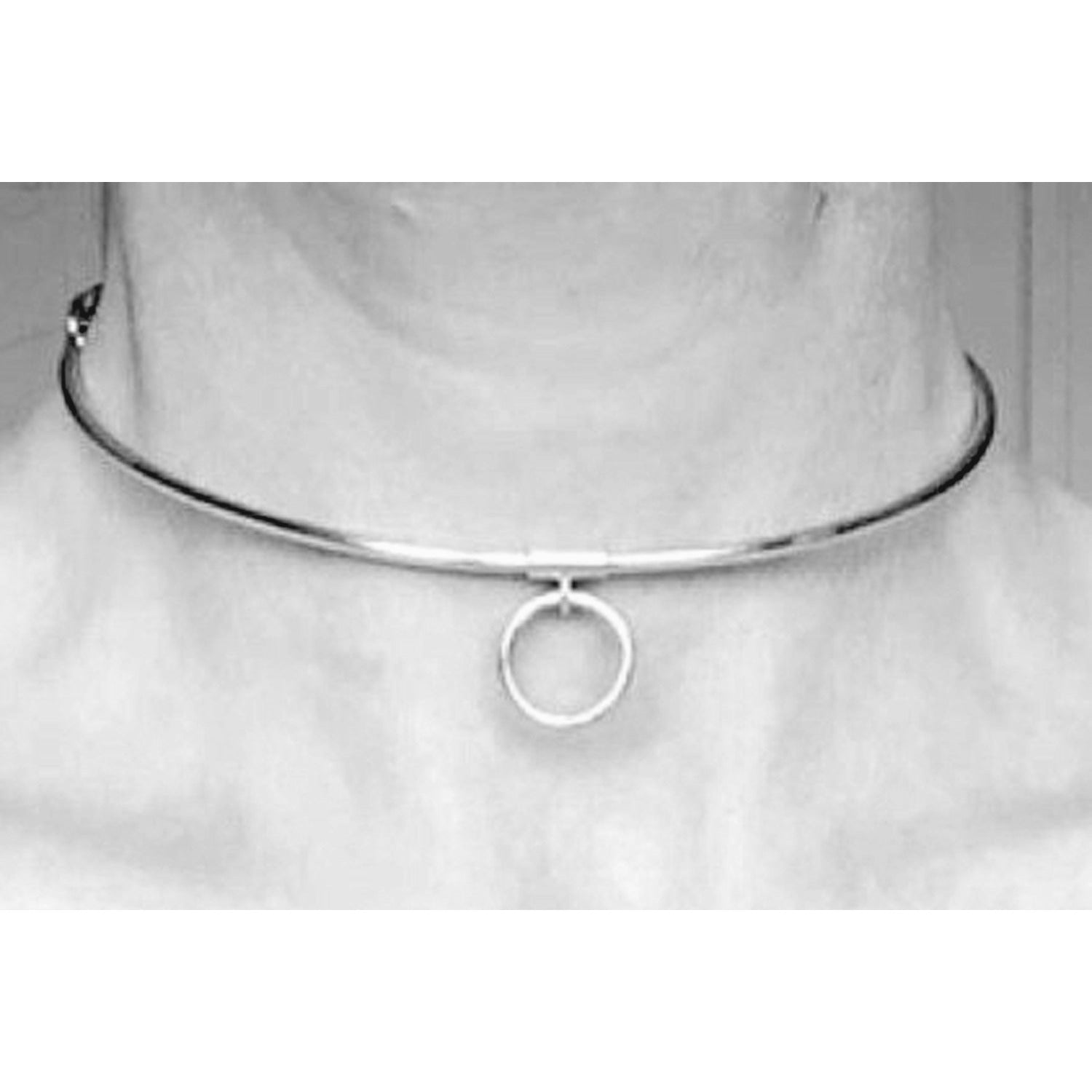 SUBMISSIVE COLLAR STERLING SILVER  (925) DISCREET O RING