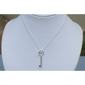 Solid Sterling Silver Padlock Necklace with 11mm Clasp – Erosmoon