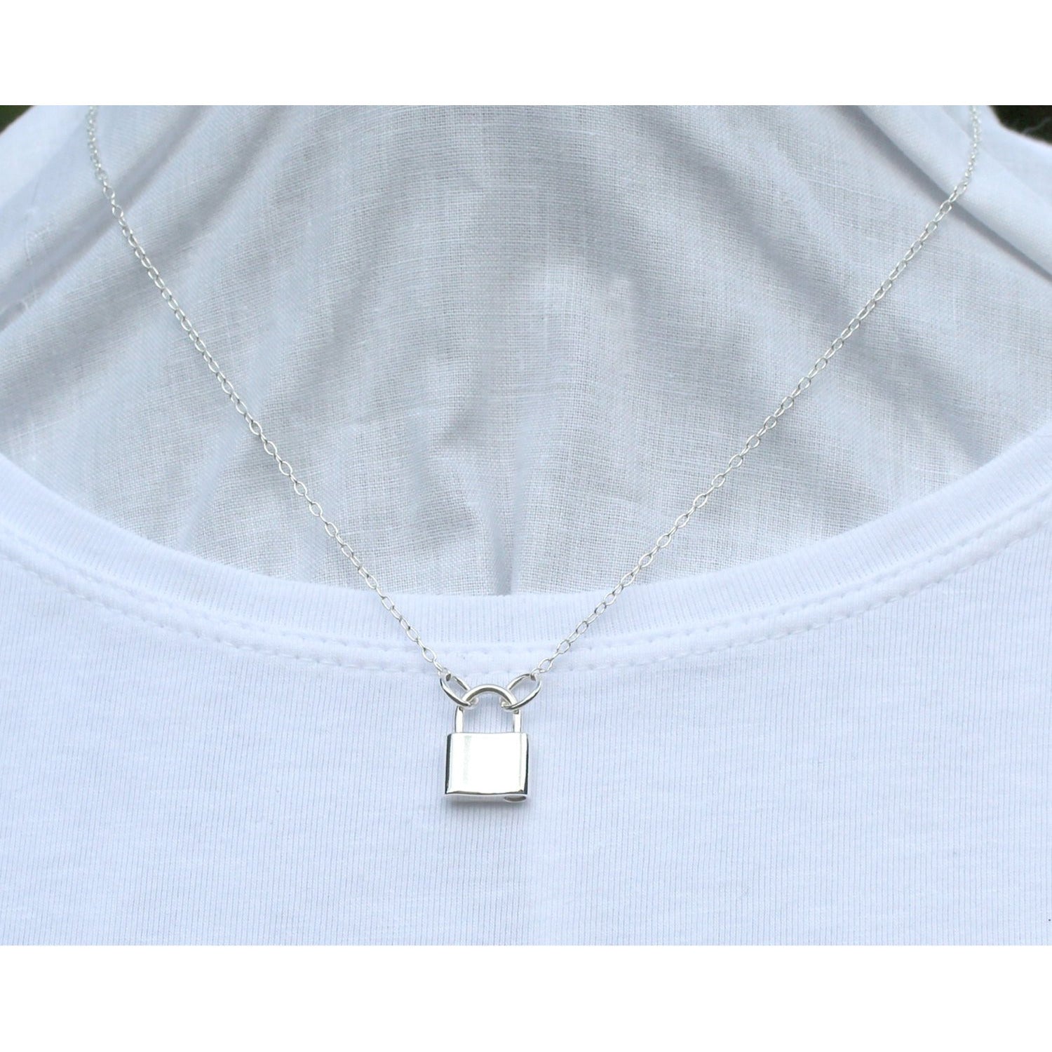 Sterling Silver Lock & Key Charm Necklace | Posh Totty Designs | Wolf &  Badger