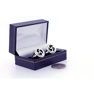 Unique BDSM Triskele Sterling Silver Cufflinks - Handmade, Eye-Catching and Perfect for Formal or Casual Wear