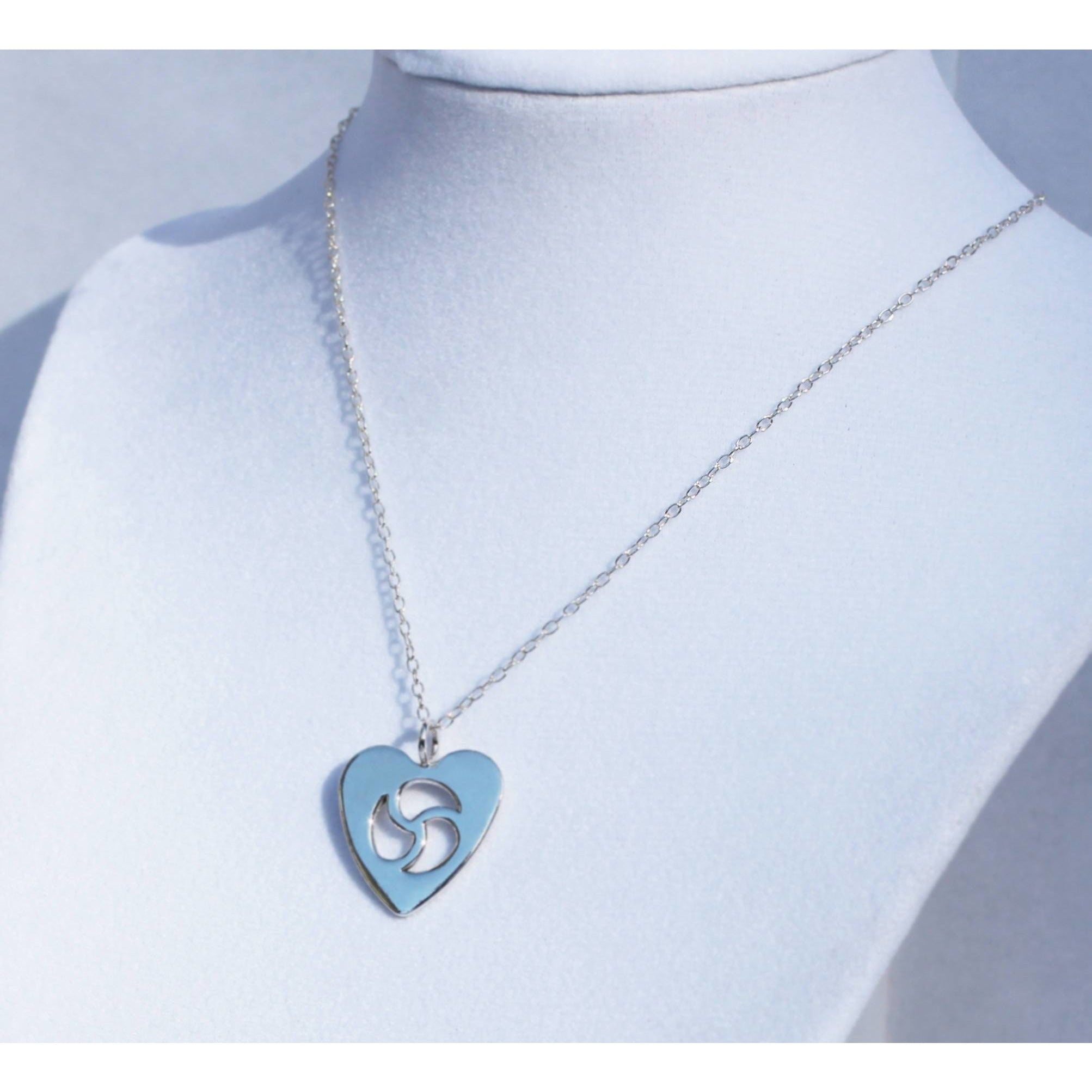 Discreet Sterling Silver Triskele Necklace - Handcrafted and Elegant for Daily or Special Occasion Wear