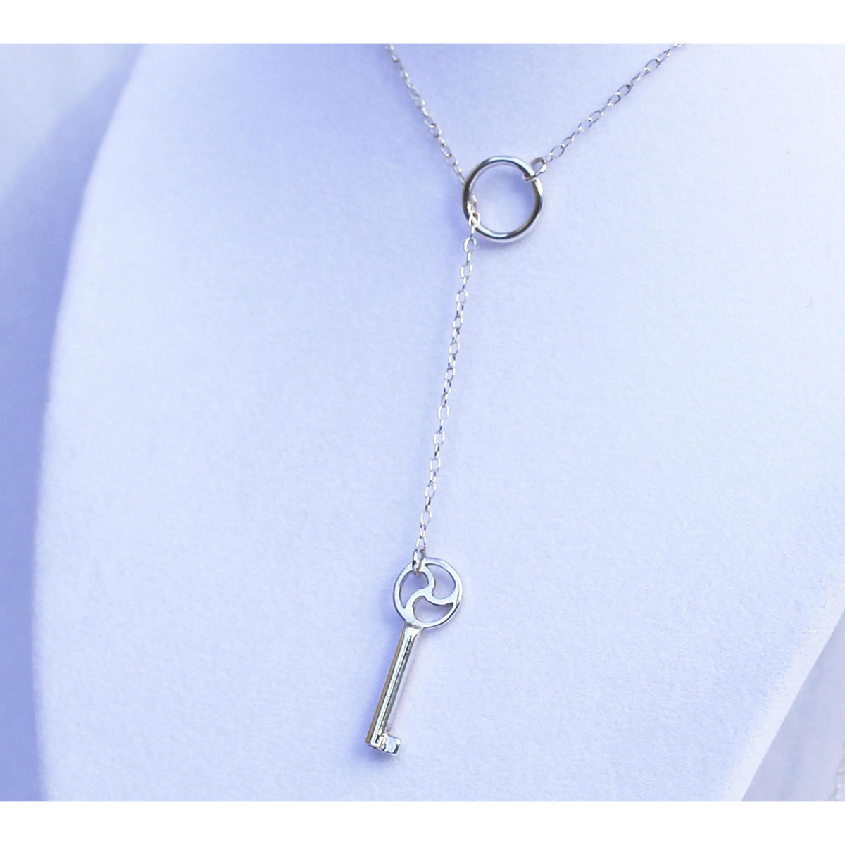 Sterling Silver, Lariat BDSM Triskele, Working Key, BDSM Discreet Symb ...