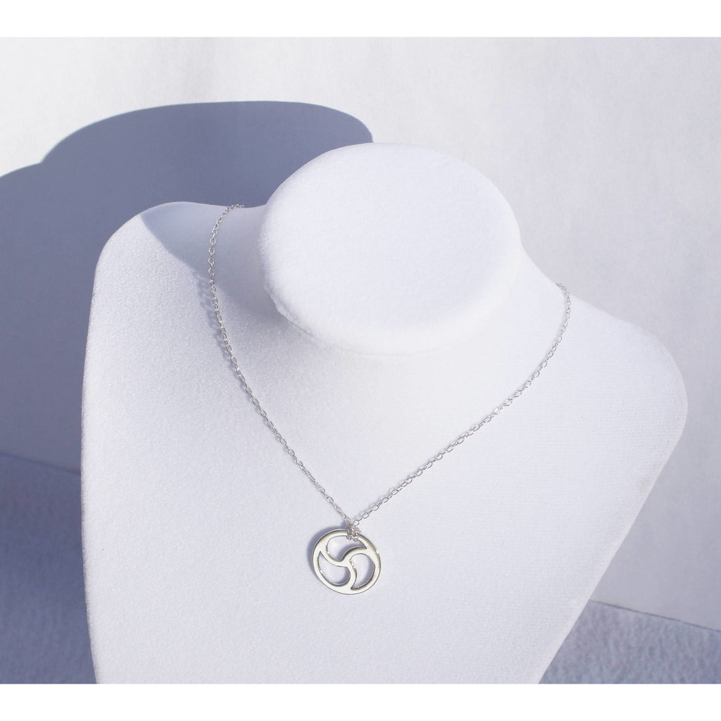 Sterling Silver BDSM Symbol Necklace - Bdsm Emblem Jewelry, Triskelion, Triskele Jewelry, Handmade,Celtic style Jewellery