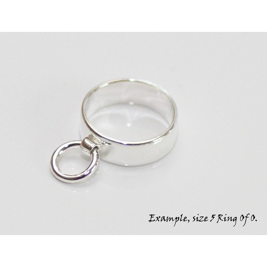 Ring der O Edelstahl poliert 8 mm breit Gr. 50 bis 68 Story of O