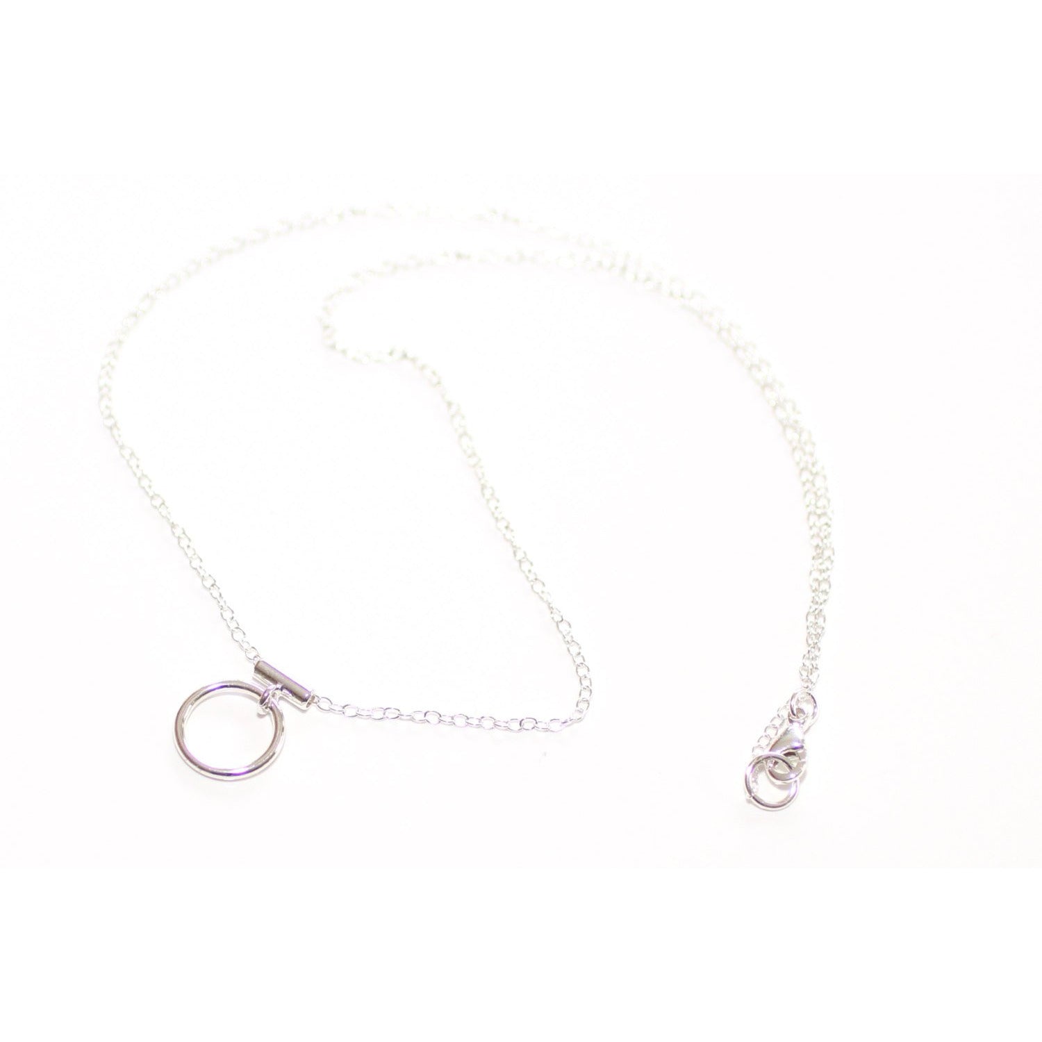 ELEGANT & DISCREET LIGHT SUBMISSIVE CHAIN DAY COLLAR, STERLING SILVER.